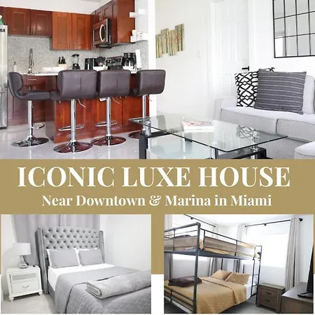 Villa Great Luxe House Near Downtown & Marina In Miami
